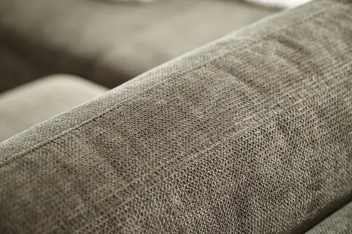 Ecksofa Oviedo - Longchair links mit 1,5-Sitzer, Stoff, Braungrün