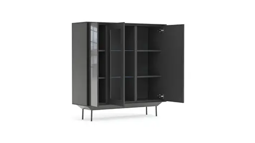 Highboard Parano - Lack, Anthrazit