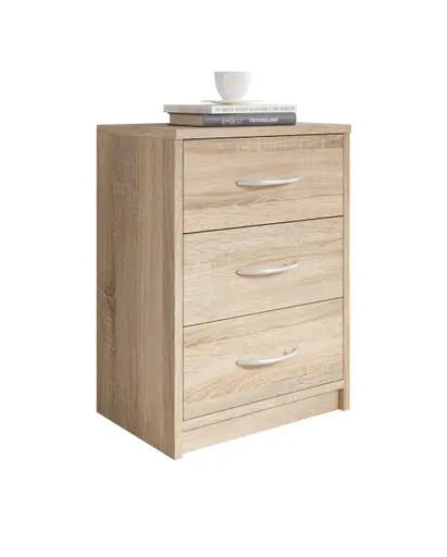 Nachtkommode - Eiche Dekor