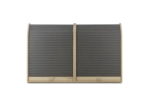 Jalousieschrank - Eiche Nachbildung, Graphit