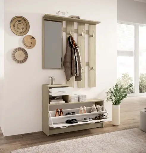 Garderobe - Sonoma, Weiß