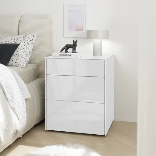 Kommode - B ca. 52 cm, Weiß
