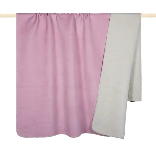 Wende-Decke - BL ca. 150x200 cm, Rosa/Grau