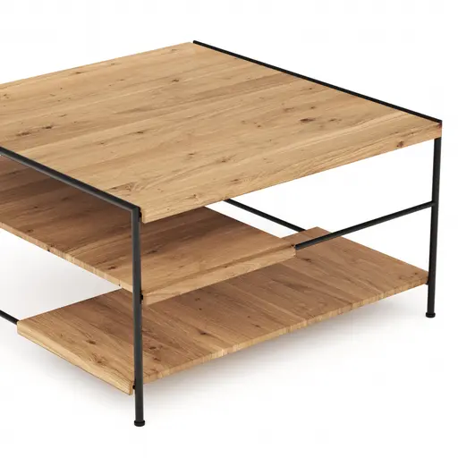 Couchtisch Hartford - BHT ca. 80x44x80 cm, Eiche massiv