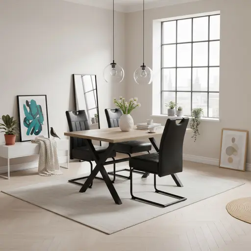 Esstisch - LB ca. 140x90 cm, Eiche Dekor