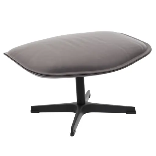 Hocker Helge - Leder, Silber