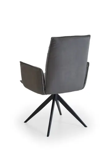 Armlehnstuhl - drehbar, Stoff grau