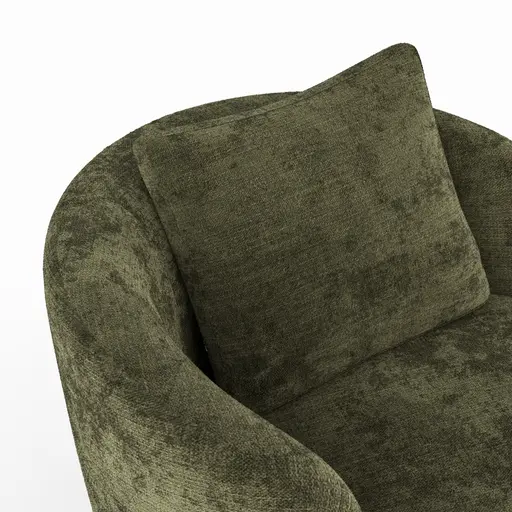 Drehsessel Valdis - Stoff, Oliv