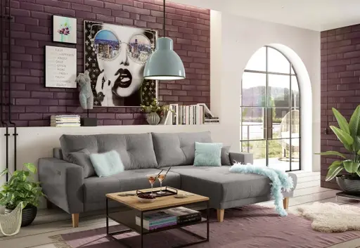 Couchtisch - LB ca. 70x70 cm, Wildeiche Massiv, Schwarz