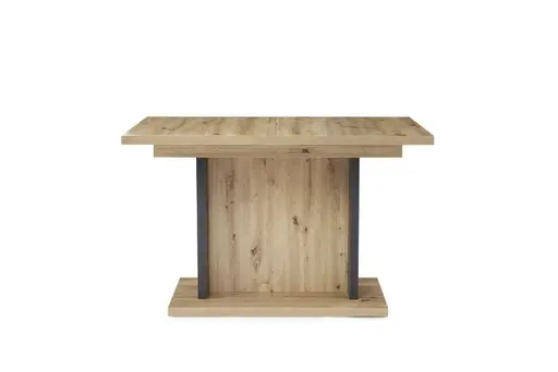 Esstisch - LB ca. 120x80 cm, inkl. Ausziehfunktion, Artisan Dekor, Anthrazit