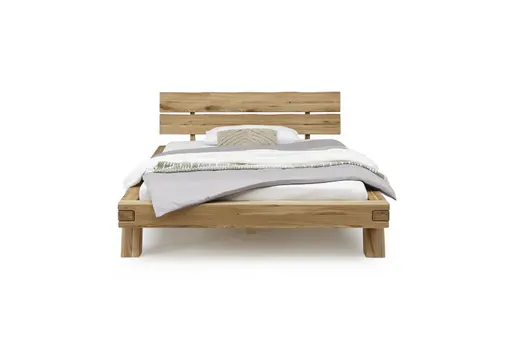 Bettgestell- Legefläche ca. 140x200 cm, Eiche, Massiv, Geölt