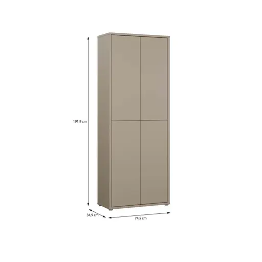 Schuhschrank FAID- B ca. 75 cm, Taupe