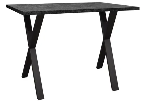 Bartresentisch - LB ca. 140x90 cm, Graphit, Schwarz