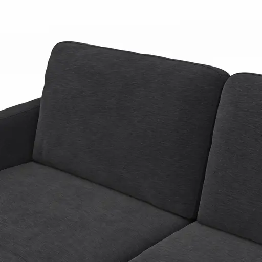 Wohnlandschaft Enna - Longchair links, 2,5-Sitzer, Ecke rechts, Stoff, Anthrazit