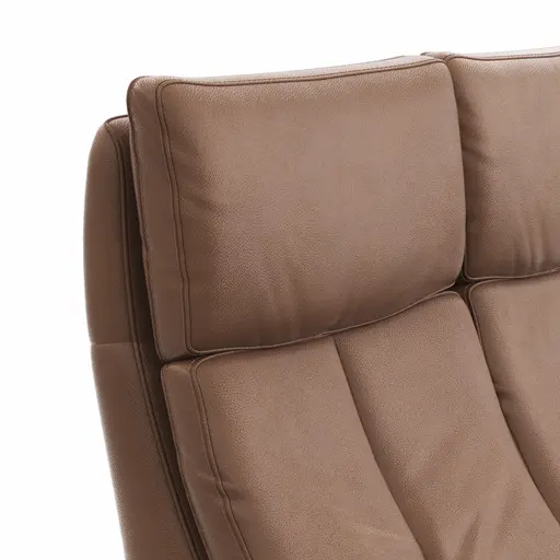 Sofa Sitz.Konzept Sofa - 2-Sitzer inkl. Kopfteilverstellung, Leder, Cognac