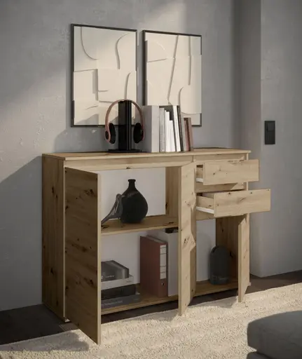 Kommode - B ca. 119 cm, Artisan Eiche Nachbildung