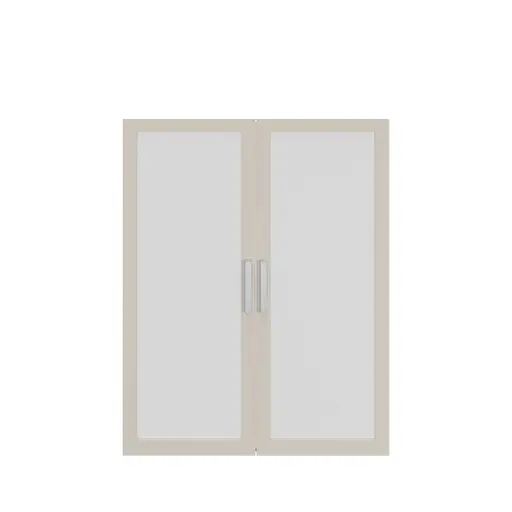 Türen-Set- B ca. 84 cm, Glas, Kaschmir