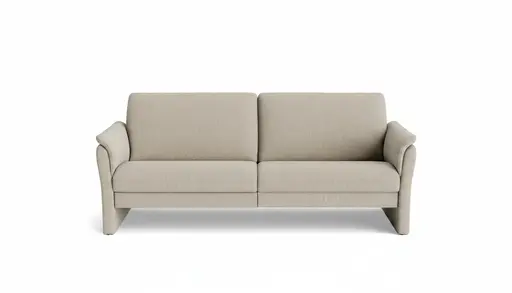 Sofa Gomera - 3-Sitzer inkl. Armlehne klappbar, Stoff, Graubeige
