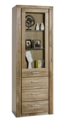 Vitrine - Wildeiche teilmassiv, geölt