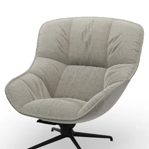 Sessel Unn - Stoff, Grau