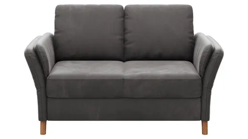 Sofa Vayra - 2-Sitzer, Stoff, Anthrazit
