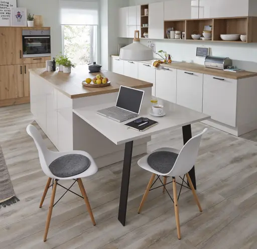 Inselküche 51.170 GL 4 521, Muschelweiß