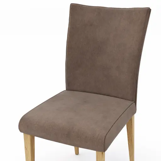 Stuhl Florea - Stoff, Dunkelbraun