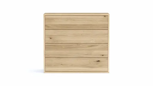 Sideboard Williston - Wildeiche bianco, Schubkastenfront sandgestrahlt