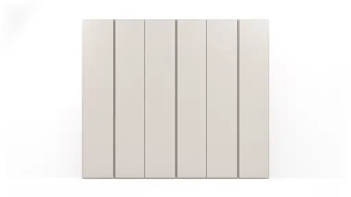 Drehtürenschrank Loretto - B ca. 280 cm, Melamin, Perlmutt