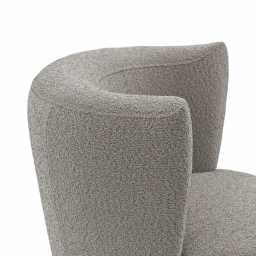 Sessel Cativa -  drehbar, Stoff, Graubeige