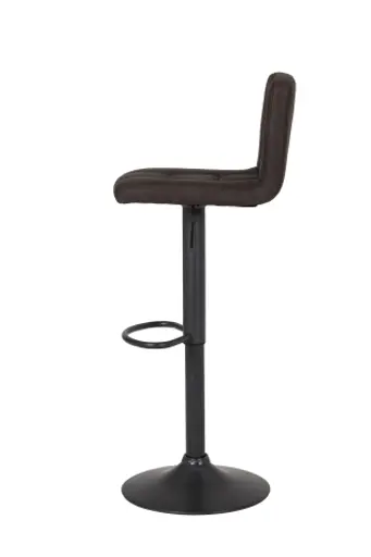 Barhocker - höhenverstellbar, Stoff, Schlamm