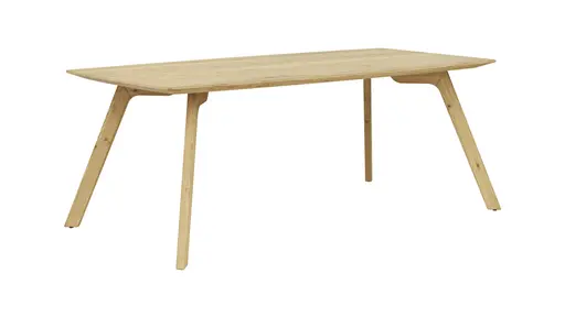 Esstisch Phoenix - LB ca. 100x200 cm, Eiche massiv, bianco geölt