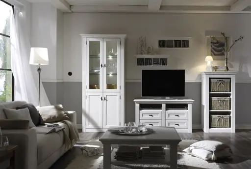 TV - Schrank - Lack, weiß