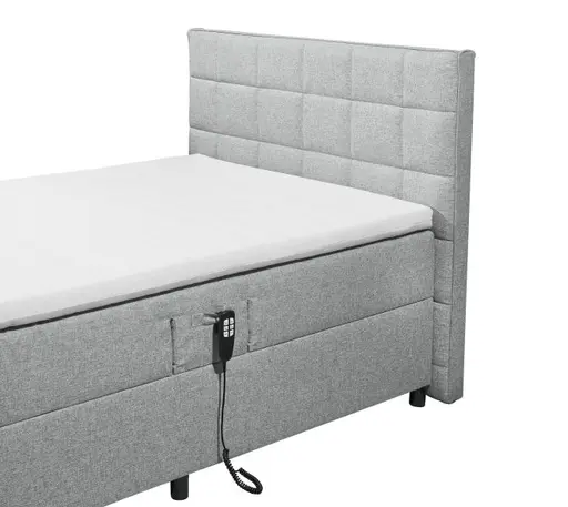 Polsterbett- Liegefläche ca. 120x200 cm, Stoff, Silbergrau