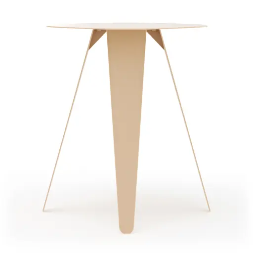 Beistelltisch Signe - BHT ca. 40x50x40 cm, Lack, Beige