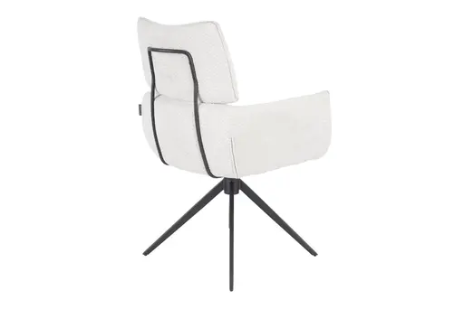 Armlehnstuhl MARGIT - drehbar, Stoff, Silberfarben