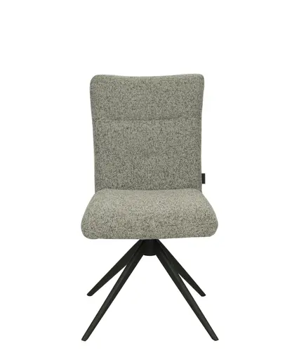 Stuhl MYLENE - drehbar, Stoff, Schlamm