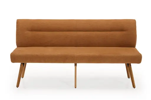 Polsterbank - Breite ca. 180 cm, Stoff, Cognac