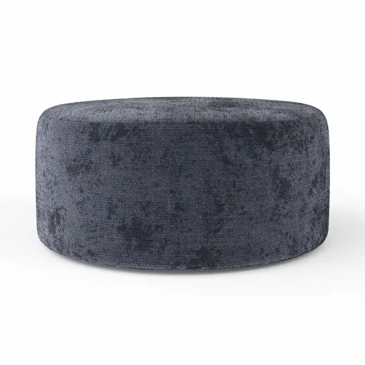 Hocker Valdis - D ca. 75 cm, Stoff, Navy