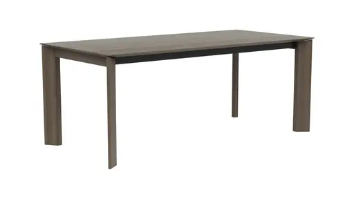 Esstisch Saratoga - ausziehbar, LB ca. 200x95 cm, Buche massiv, silbergrau geölt