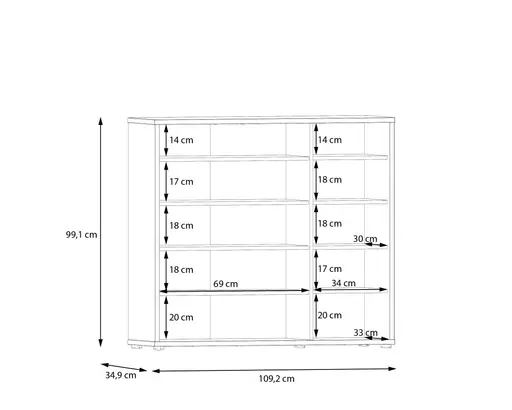 Schuhkommode FAID- Salbei