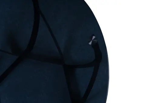 Couchtisch - Ø/H ca. 80x40 cm, Grau, Schwarz