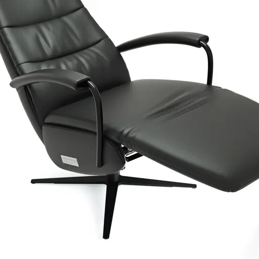 Relaxsessel Rafael - inkl. Relaxfunktion (motorisch), Leder, Schwarz