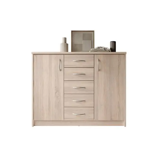 Kommode - B ca. 109 cm, Sonoma Eiche Nachbildung