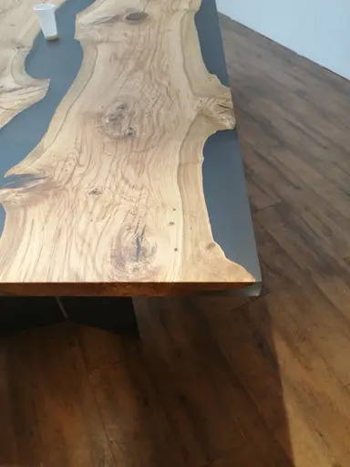 Hocker Unn - Stoff, Indigo