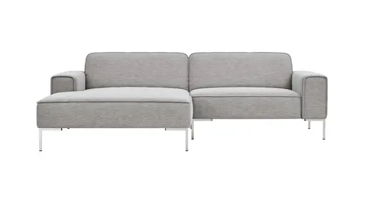 Ecksofa Morten - Longchair links, 1,5-Sitzer, Stoff, Natur