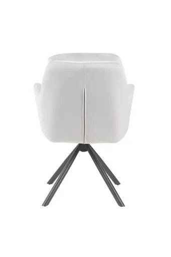 Armlehnstuhl - drehbar, Samtvelour, Hellgrau