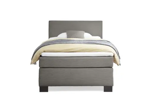 Boxspringbett HAIKOS- Liegefläche ca. 120x200 cm, Stoff, Anthrazit, TFK H3