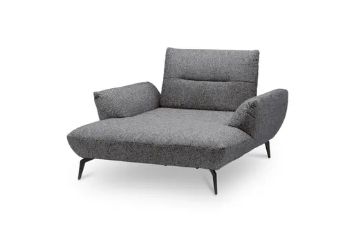 Sessel PAYTON - Loveseat, Stoff, Dunkelgrau
