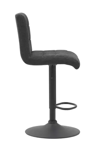 Barhocker - drehbar, höhenverstellbar, Stoff, Anthrazit